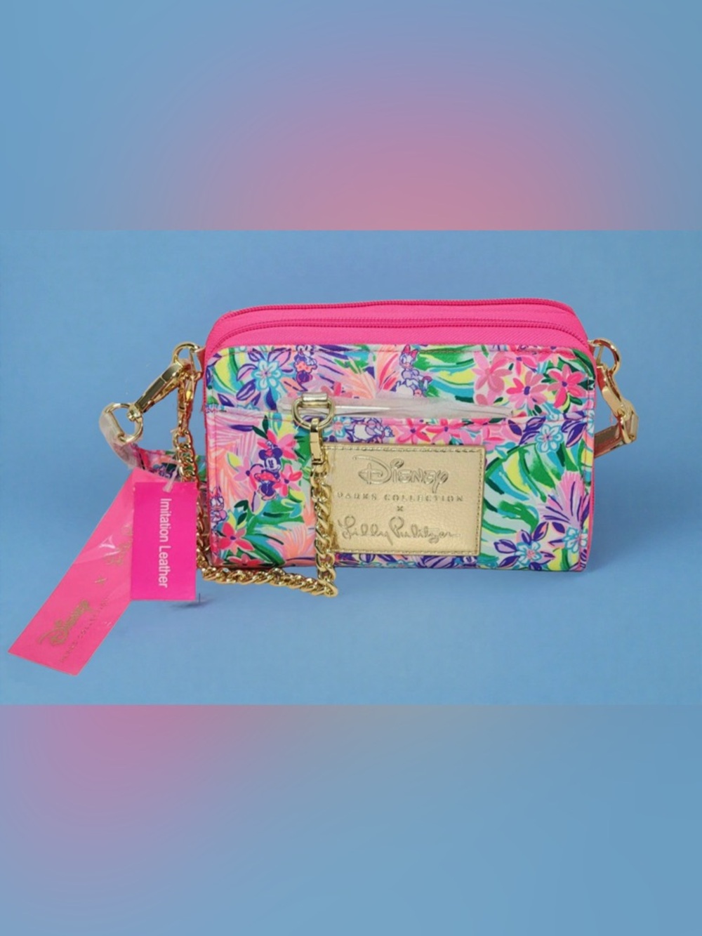 Disney Parks Collection Lilly Pulitzer Crossbody Bag with Daisy & Minnie